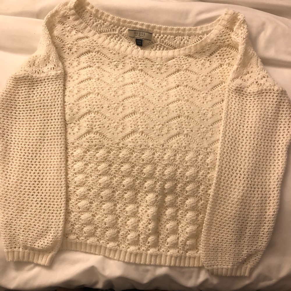 Guess White Sweater